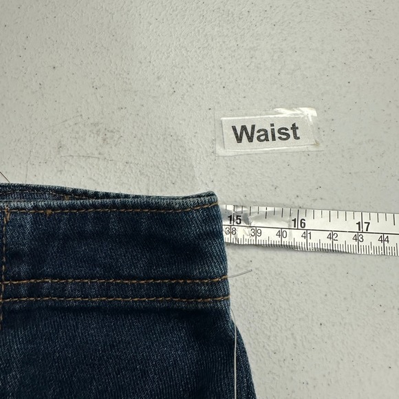 Celebrity Pink Womens Y2K Mico Mini Skirt Size M Denim Pleated Coquette Lace Hem - Picture 7 of 9